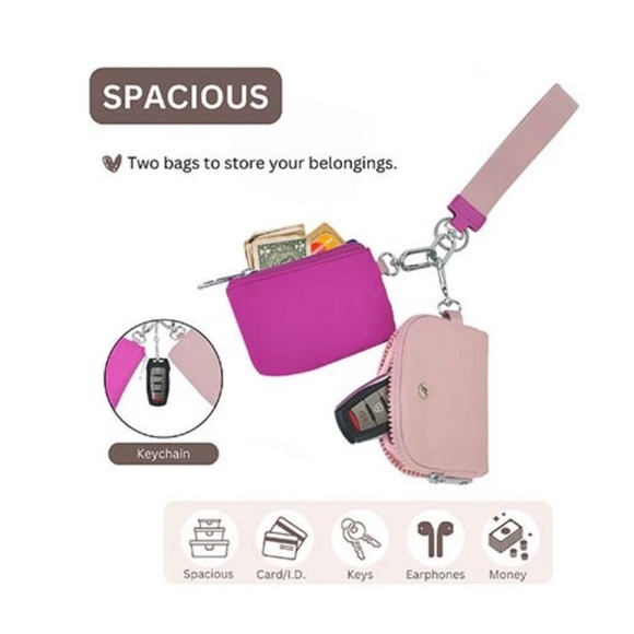 Two pouch Wristlet - Picture 2 of 3